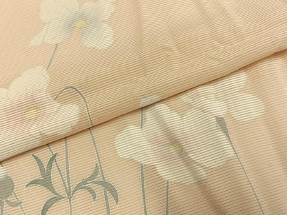 平和屋着物＊夏物 訪問着 絽 草花文 暈し染め 正絹 逸品 AABF5807fy