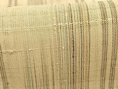 平和屋着物＊夏物 生紬 変わり縞 正絹 逸品 AABF5808fy