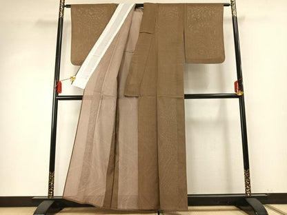平和屋着物＊夏物 小紋 絽 籠目文 正絹 逸品 AABF5812fy