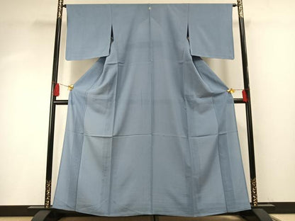 平和屋着物＊夏物 色無地 絽 空色 正絹 逸品 AABF5814fy