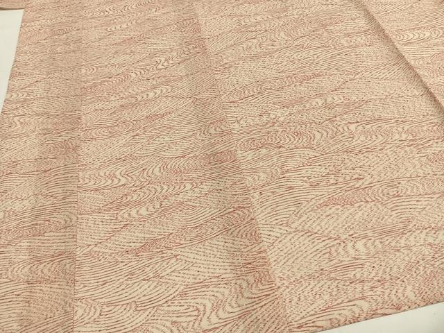 平和屋着物＊夏物 紗紬 流水文 正絹 逸品 AABF5815fy