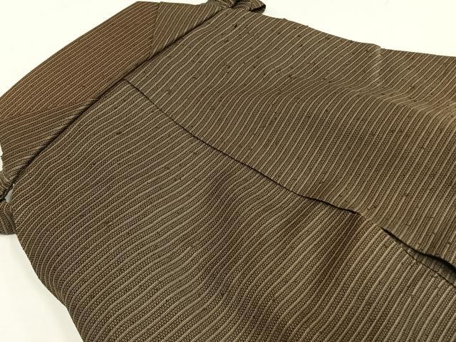 平和屋着物＊夏物 男性 馬乗り袴 絽 縞 正絹 逸品 AABF5818fy