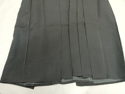 平和屋着物＊夏物 男性 行灯袴 絽 縞 正絹 逸品 AABF5819fy