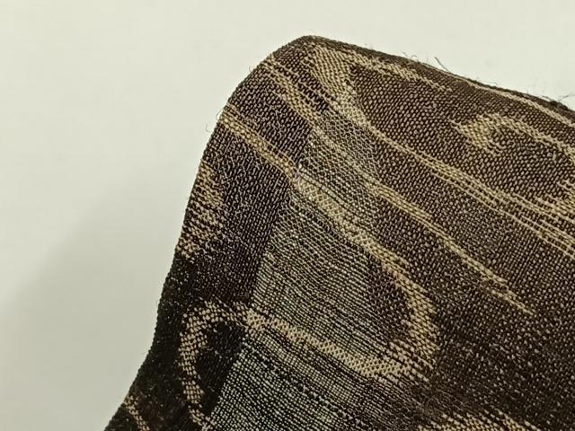 平和屋着物＊夏物 小千谷ちぢみ 渦巻き文 麻 逸品 AABF5820fy