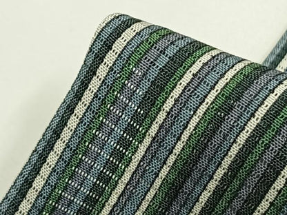 平和屋着物＊夏物　小紋　絽　縞　正絹　逸品　AABF5825fy