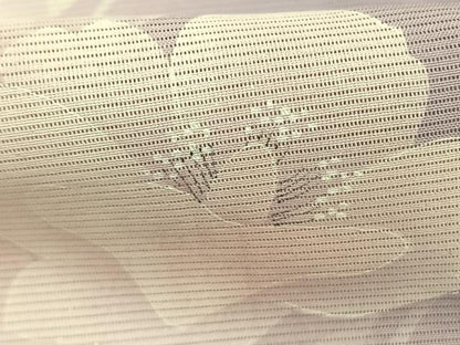 平和屋着物＊夏物 訪問着 絽 手描き 草花文 暈し染め 銀彩 洗える着物 AABF5828fy