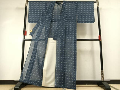 平和屋着物＊夏物 本場琉球絣 夏琉球 正絹 逸品 AABF5837fy