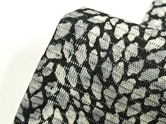 平和屋着物＊夏物 小紋 絽 氷割れ文 正絹 逸品 AABF5838fy