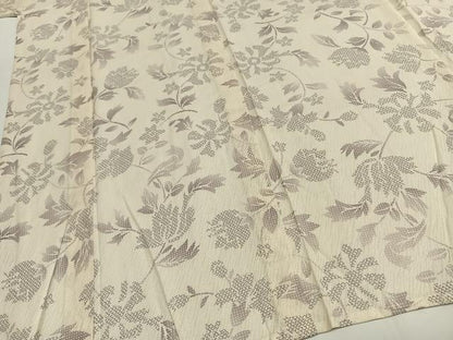 平和屋着物＊夏物 小紋 紗 草花文 正絹 逸品 AABF5840fy