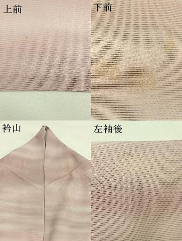 平和屋着物＊夏物 小紋 絽 霞文 洗える着物 AABF5844fy