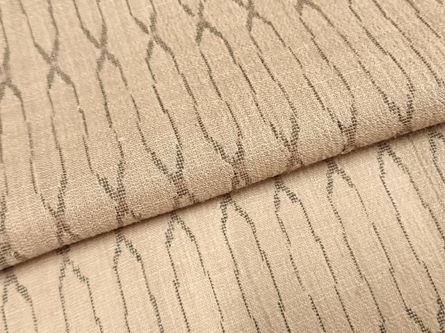 平和屋着物＊夏物 紗紬 幾何学文様 正絹 逸品 未使用 AABF5846fy