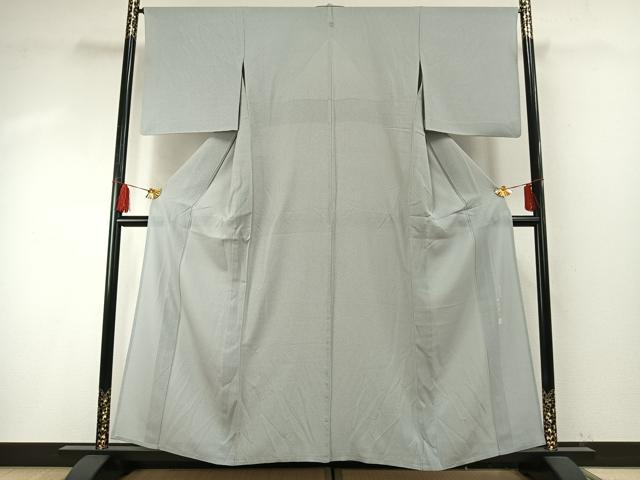 平和屋着物＊夏物　無形文化財　内田秀一　江戸小紋　縦絽　丸文　正絹　逸品　AABF5852fy