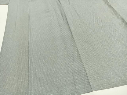 平和屋着物＊夏物　無形文化財　内田秀一　江戸小紋　縦絽　丸文　正絹　逸品　AABF5852fy