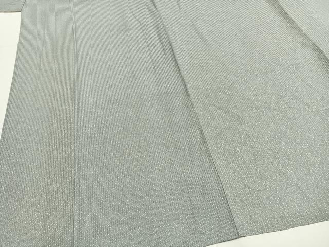 平和屋着物＊夏物　無形文化財　内田秀一　江戸小紋　縦絽　丸文　正絹　逸品　AABF5852fy