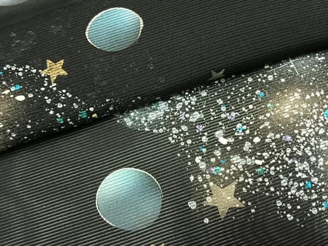 平和屋着物＊夏物 訪問着 絽 道長丸文 黒地 金銀彩 正絹 逸品 AABF5854fy