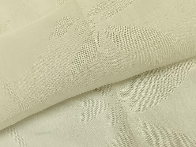 平和屋着物＊夏物 長襦袢 紗 舞葉地紋 生成り色 麻 AABF5872fy