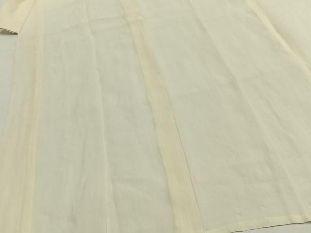 平和屋着物＊夏物 長襦袢 紗 舞花地紋 生成り色 麻 AABF5874fy