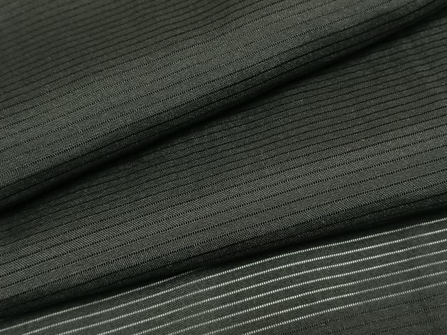 平和屋着物＊夏物 男性 黒紋付 正絹 逸品 AABF5876fy