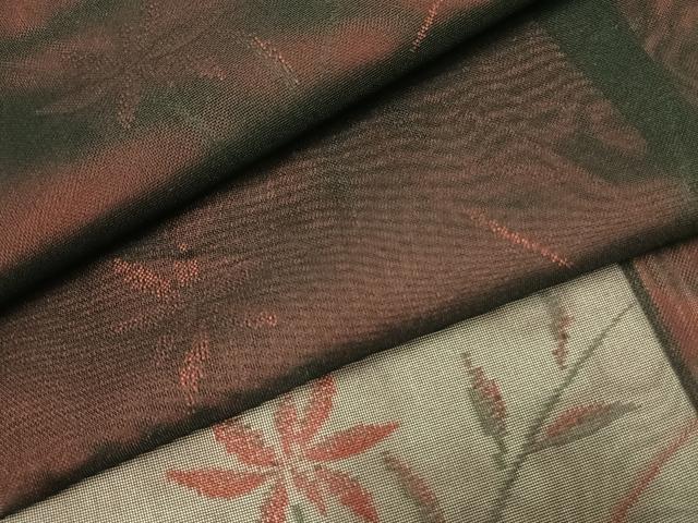 平和屋着物＊夏物 小紋 紗 草花文 正絹 逸品 AABF5880fy