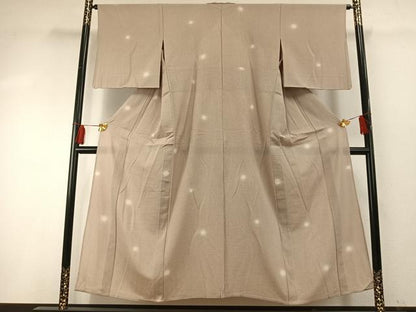 平和屋着物＊夏物 小紋 絽 蛍暈し 正絹 逸品 AABF5885fy