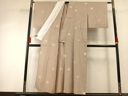 平和屋着物＊夏物 小紋 絽 蛍暈し 正絹 逸品 AABF5885fy