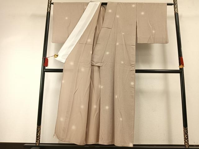 平和屋着物＊夏物 小紋 絽 蛍暈し 正絹 逸品 AABF5885fy