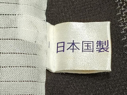 平和屋着物＊夏物 本場大島紬 夏大島 9マルキ 市松文様 正絹 逸品 AABF5889fy