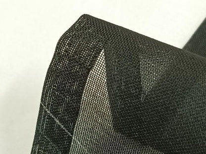 平和屋着物＊夏物 小紋 紗 露芝文 黒地 正絹 逸品 AABF5890fy
