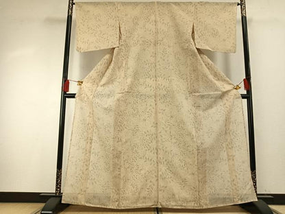 平和屋着物＊夏物 本場大島紬 夏大島 舞葉文 正絹 逸品 AABF5891fy