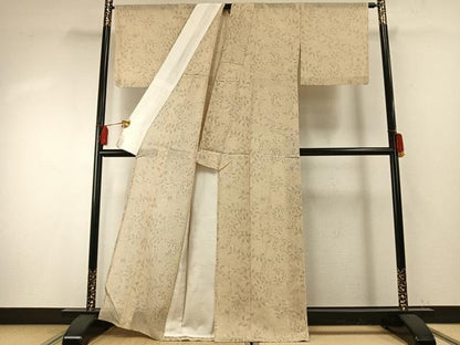 平和屋着物＊夏物 本場大島紬 夏大島 舞葉文 正絹 逸品 AABF5891fy