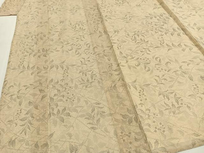 平和屋着物＊夏物 本場大島紬 夏大島 舞葉文 正絹 逸品 AABF5891fy