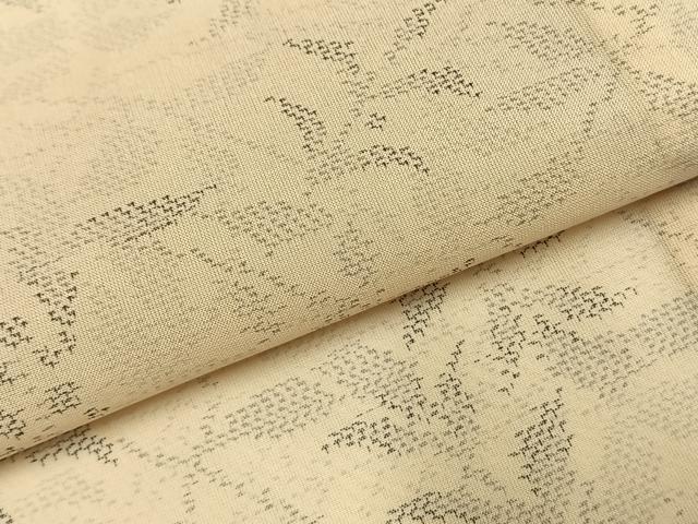平和屋着物＊夏物 本場大島紬 夏大島 舞葉文 正絹 逸品 AABF5891fy