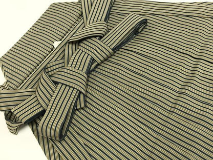 平和屋着物＊夏物 男性 行灯袴 絽 縞 正絹 逸品 未使用 AABF5900fy