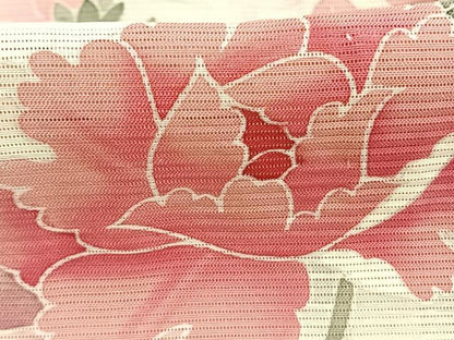 平和屋着物＊夏物 訪問着 絽 草花文 暈し染め 正絹 逸品 AABF5906fy
