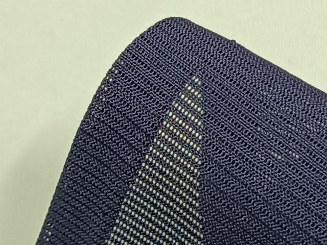 平和屋着物＊夏物 色無地 絽 紺藍色 正絹 逸品 AABF5907fy