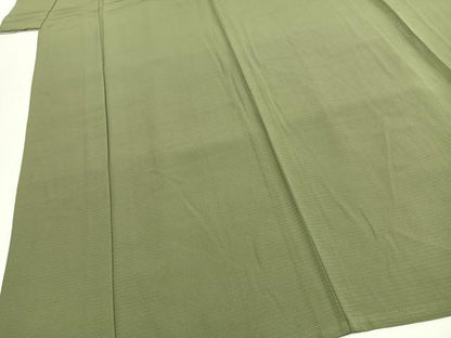 平和屋着物＊夏物 色無地 絽 若葉色 正絹 逸品 未使用 AABF5911fy
