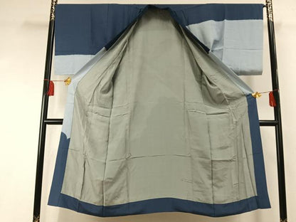 平和屋着物●男性　長襦袢　袷　絞り　手描き　鷲　金彩　正絹　逸品　AABF5913fy