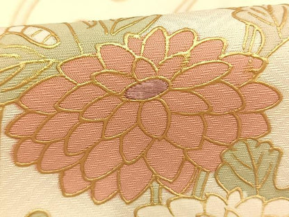 平和屋着物●訪問着　片輪車花文　暈し染め　金銀彩　正絹　逸品　AABF5916fy