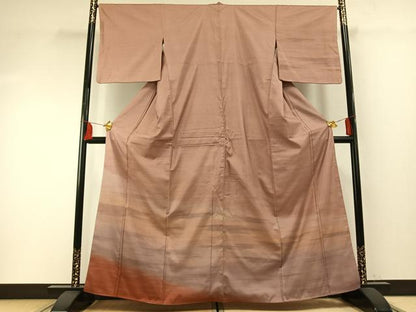 平和屋着物●本場大島紬 訪問着 霞文 暈し染め 正絹 逸品 AABF5921fy