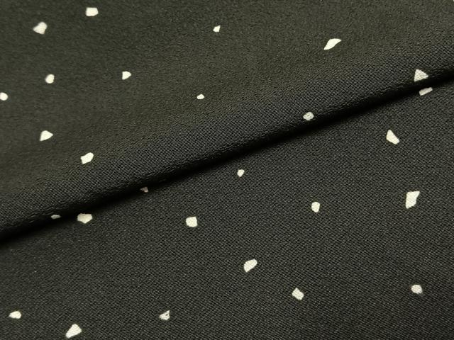 平和屋着物●訪問着 箔散らし文 黒地 正絹 逸品 AABF5930fy