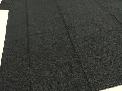 平和屋着物●上質な紬　格子　正絹　逸品　未使用　AABF5933fy