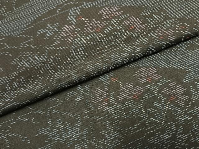 平和屋着物●本場大島紬　熨斗花文　正絹　逸品　AABF5938fy