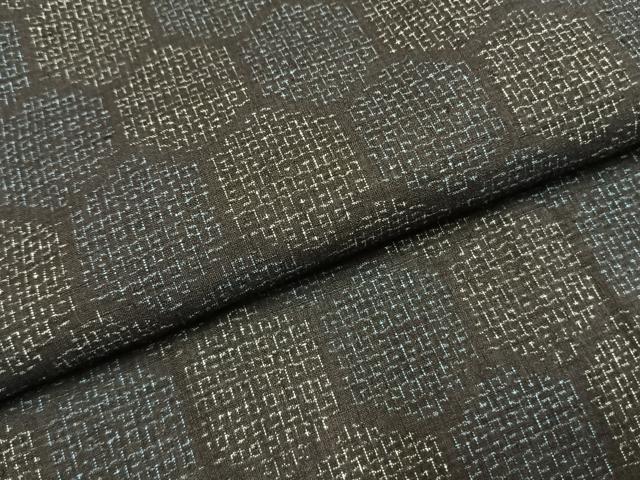 平和屋着物●本場結城紬　重要無形文化財　80亀甲　亀甲文様　正絹　逸品　未使用　AABF5944fy