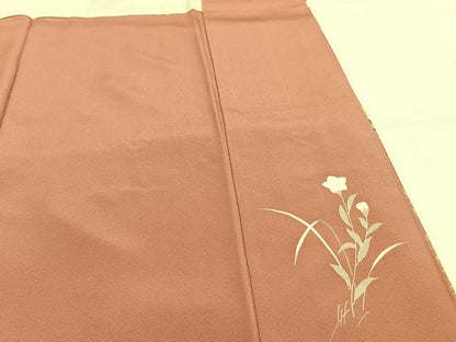 平和屋着物●訪問着 友禅 地紙花鳥文 金彩 正絹 逸品 AABF5946fy