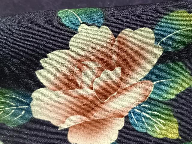 平和屋着物●訪問着 手描き 草花文 暈し染め 銀彩 正絹 逸品 AABF5951fy