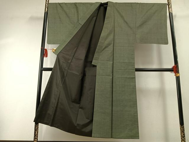 平和屋着物●男性 本場大島紬 アンサンブル カタス9マルキ 泥染 永長織物謹製 証紙付き 正絹 逸品 AABF5952fy
