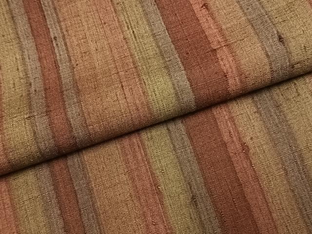 平和屋着物●上質な紬 縞 正絹 逸品 未使用 AABF5953fy