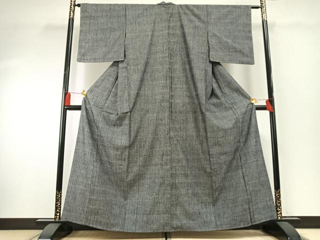 平和屋着物●上質な紬　霞文　正絹　逸品　AABF5954fy