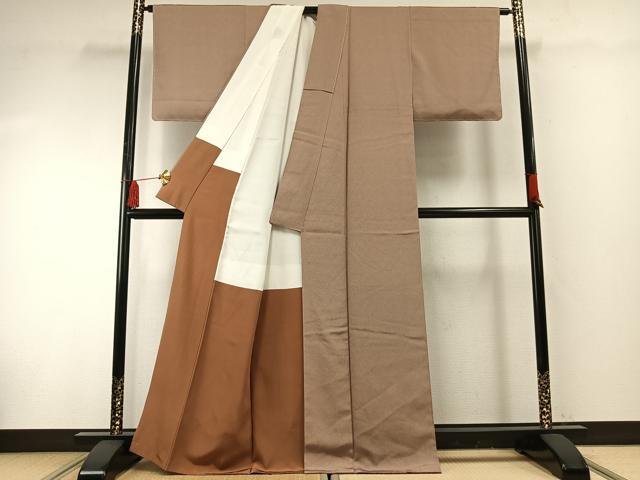 平和屋着物●江戸小紋　立分銅　正絹　逸品　未使用　AABF5957fy