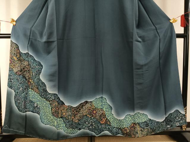 平和屋着物●訪問着 辻が花 暈し染め 正絹 逸品 未使用 AABF5964fy